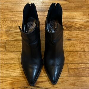 Vince Camuto black leather booties. Gigietta style, size 9